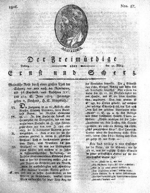 Nro. 57, Freitag den 21. März 1806