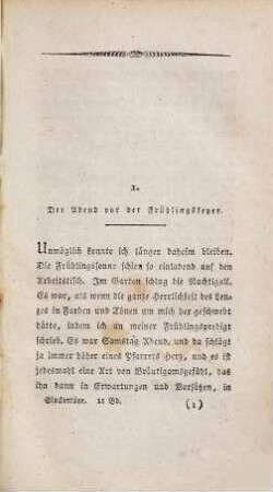 Glockentöne : Erinnerungen aus dem Leben eines jungen Geistlichen, 1