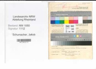 Entnazifizierung Jakob Schumacher , geb. 28.08.1904 (Lohndrescher)