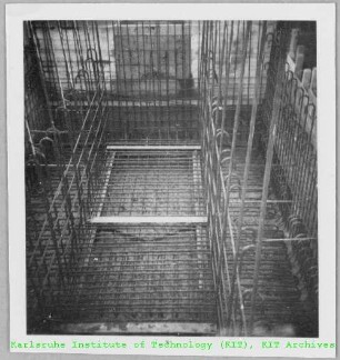 Armierungen im Absetzgebäude des Forschungsreaktors 2 (FR 2)