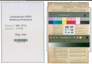 Entnazifizierung Karl Keip , geb. 01.07.1903 (Bergmann)