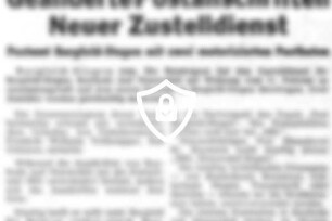 Geänderte Postanschriften - Neuer Zustelldienst