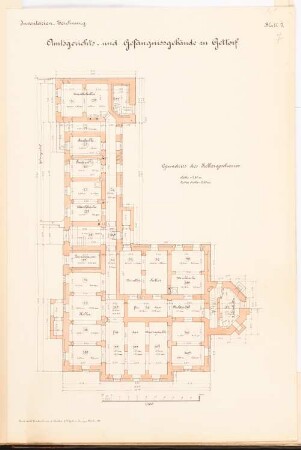 Amtsgericht, Gettorf: Grundriss KG 1:100