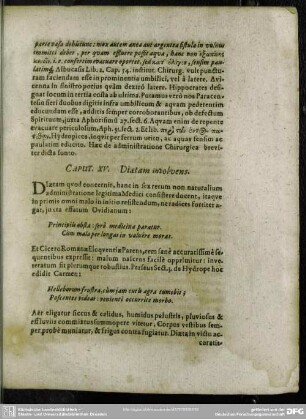 Caput XV. Diaetam involvens