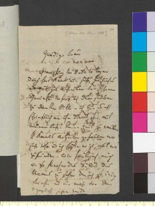 Brief von Willemer, Johann Jakob an Goethe, Johann Wolfgang von