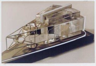 Wettbewerb Museum für Moderne Kunst (nicht realisiert) – Modellansicht. Frankfurt am Main, Domstraße 10-12, Braubachstraße 8, Berliner Straße