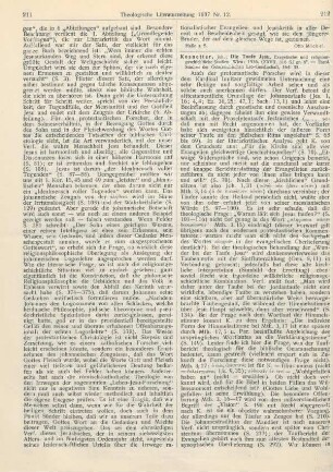 212-213 [Rezension] Kosnetter, Johann, Die Taufe Jesu