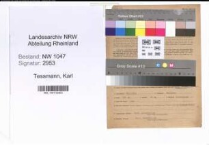 Entnazifizierung Karl Tessmann , geb. 29.03.1911 (Beamter)
