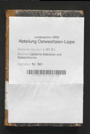 Meßbuch der Bauerschaft Tintrup von 1821