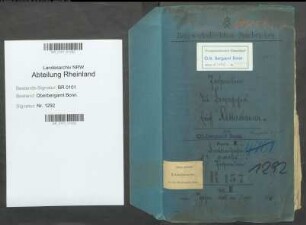 Rittershausen; Erich, Berginspektor; Prüfungs- u. Personalakten Band 2