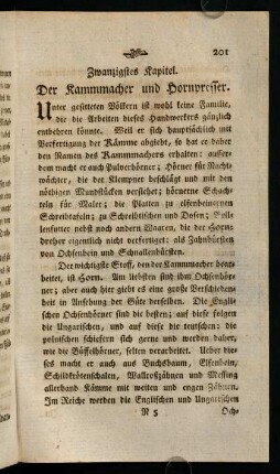 201-223, 20. Kap. (Der Kammacher) [...] - 23. Kap. Der Seiler.