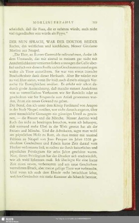Morlini erzählt
