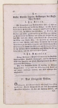 IV. Das Königreich Pohlen