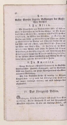 IV. Das Königreich Pohlen