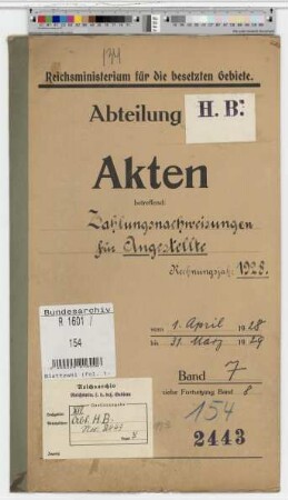 Zahlungsanweisungen f. Angestellte: Bd. 7