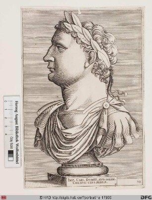 Bildnis ROM: Domitian, 11. römischer Kaiser 81-96 (eig. Titus Flavius Domitianus)