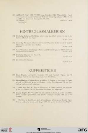 Hinterglasmalereien (Nr. 292-296)