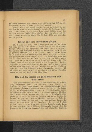 Kriege und ihre schrecklichen Folgen.