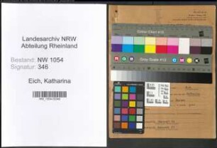 Entnazifizierung Katharina Eich , geb. 06.06.1897 ()