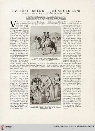 1: C. W. Eckersberg - Johannes Senn : Udstillingen i Charlottenborgs Antiksal