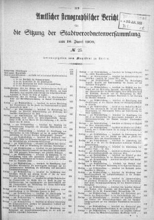No. 25, 18. Juni 1908