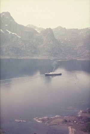 Passagierschiff "Patria" : Reisefotos Norwegen. Passagierschiff "Patria" (1938) der Hamburg-Amerikanische Packetfahrt-Actiengesellschaft (HAPAG)