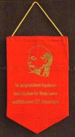 Wimpel zum 100. Geburtstag Lenins