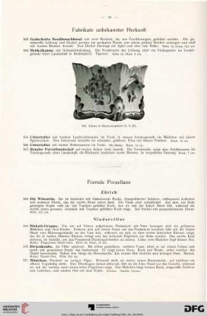 Fabrikate unbekannter Herkunft (Nr. 563-567)