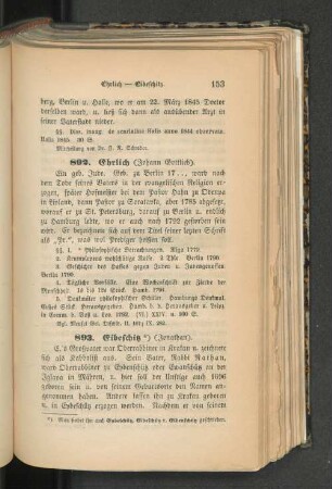 892. Ehrlich (Johann Gottlieb)