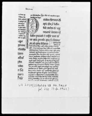 Petrus Lombardus, Commentarius in Epistulas Pauli — Initiale P (aulus), Folio 233recto