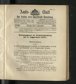 No. 244, 5. November 1915
