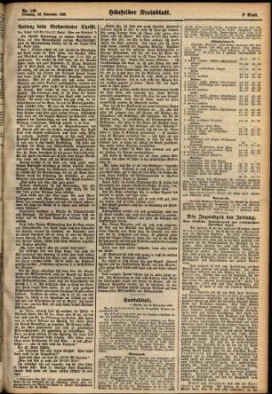 Zweite Ausgabe vom Dienstag, den 23. November 1926.