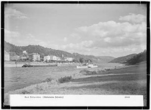 Bad Schandau mit Schiff