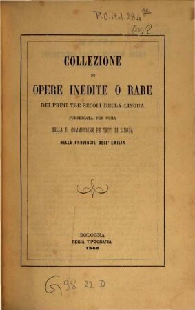 La commedia con il commento di Iacomo della Lana, 2