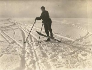 Skischule. Wenden nach rückwärts, Nachsetzen