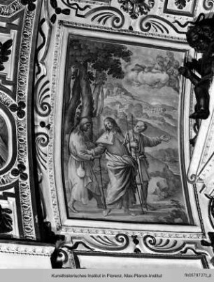Kapellendekoration : Gewölbedekoration : Christus erscheint auf dem Weg nach Emmaus