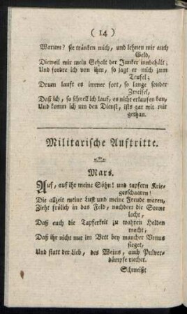 Militarische Auftritte