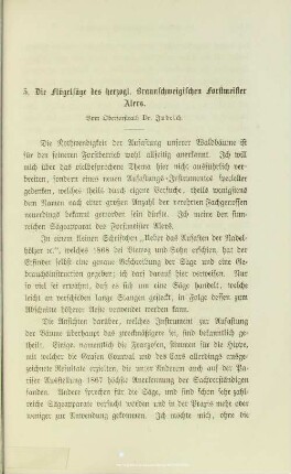 I.5. Die Flügelsäge des herzogl. Braunschweigischen Forstmeister Alers