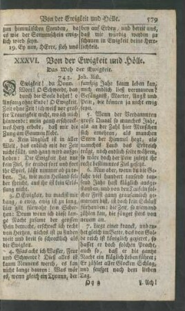 XXXVI. Von der Ewigkeit und Hölle