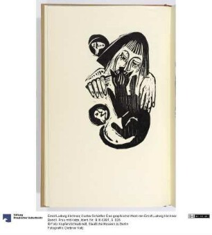 Gustav Schiefler. Das graphische Werk von Ernst Ludwig Kirchner. Band I. Frau mit Katze