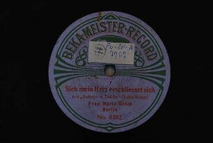 Sieh mein Herz erschliesset sich : aus "Samson u. Dalila" / (Saint-Saëns)