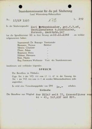 Rothenhäusler, Karl