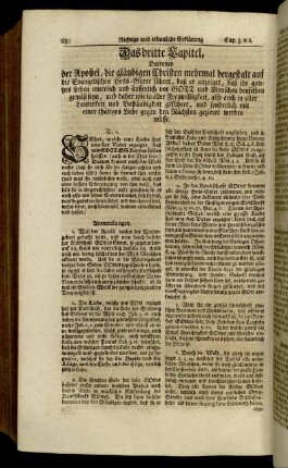 Das dritte Capitel – Das vierte Capitel