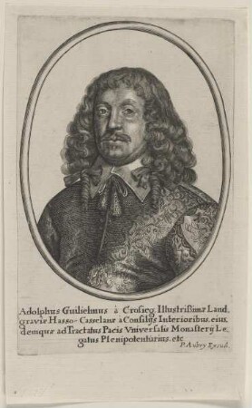 Bildnis des Adolphus Guilielmus à Crosieg