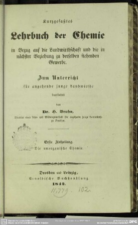 1: Die unorganische Chemie