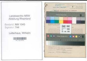 Entnazifizierung Wilhelm Letterhaus , geb. 10.06.1896 (Bauunternehmer)