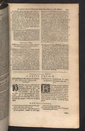 Constitutio XXV. - XXIX.