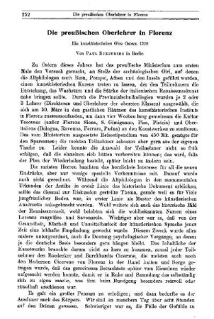 Die preußischen Oberlehrer in Florenz