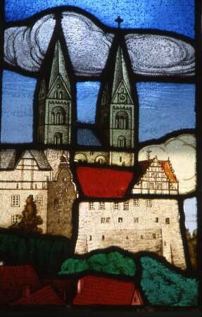 Quedlinburg - Glasfenster : Glasfenster von der Stiftskirche Quedlinburg