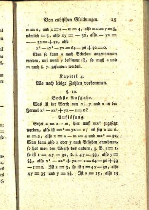 Kapitel 4. Wo noch ledige Zahlen vorkommen.